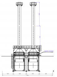 Дымовые трубы для парогенераторной установки 31 метров